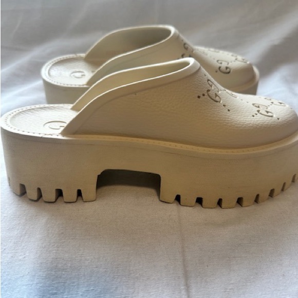 COPY - Gucci- Women’s Platform Perforated G Sandal - Picture 5 of 13